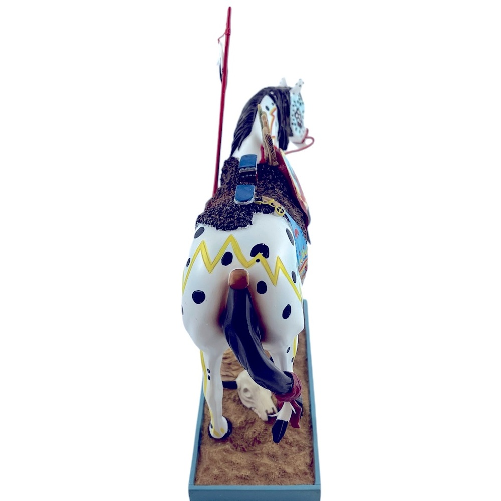 The Trail of Painted Ponies WAR PONY #1452 Resin Fig. Retired in 5/2007 - Picture 5 of 11
